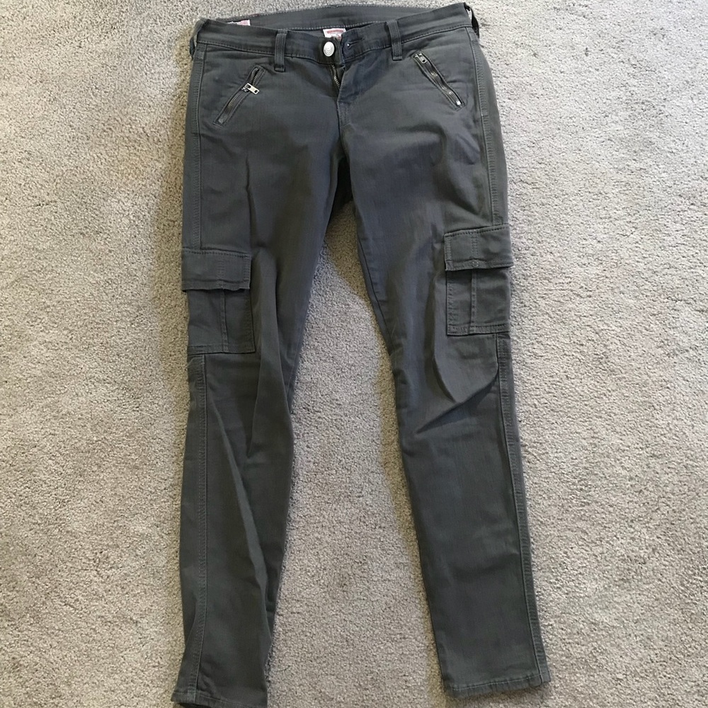 True religion army green jeans